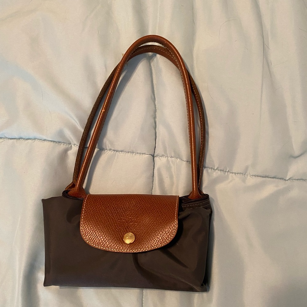 black long champ tote